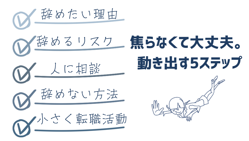 焦らなくて大丈夫。動き出す5ステップ